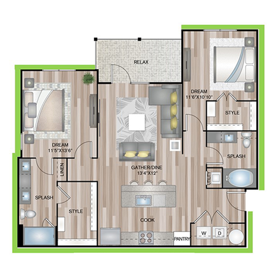 B2P8 floorplan layout