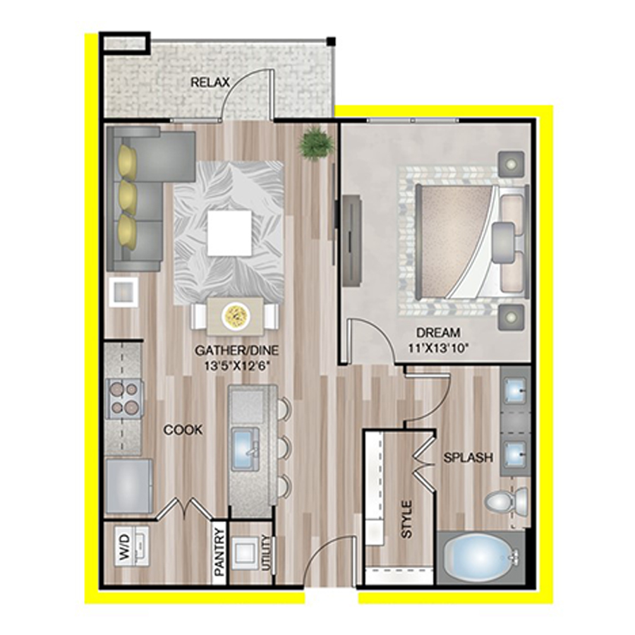 A1P6 floorplan layout
