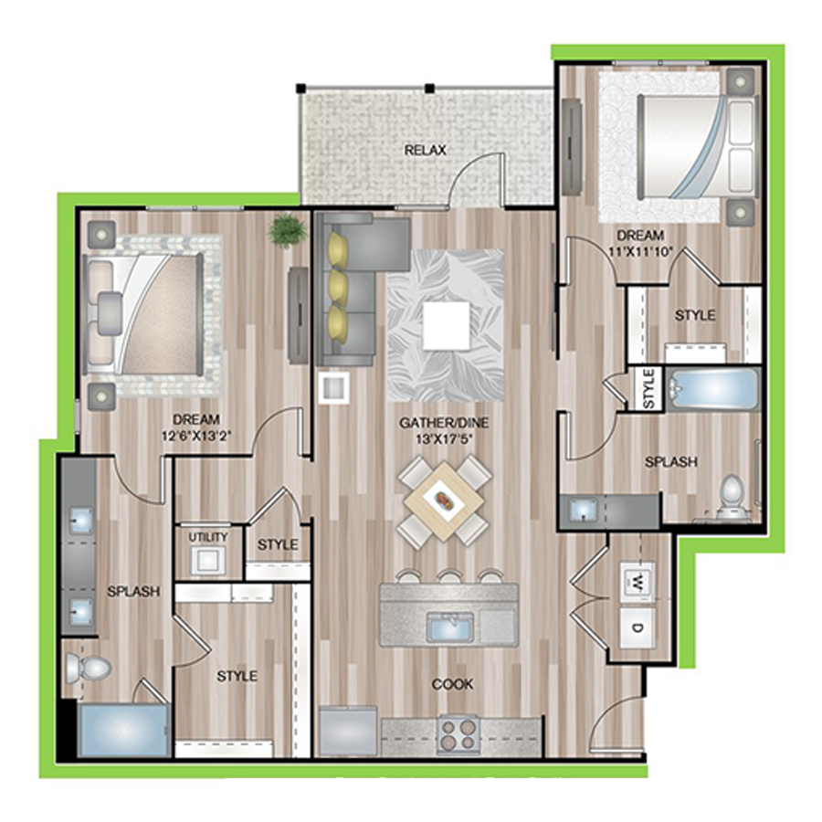 B5P8 floorplan layout