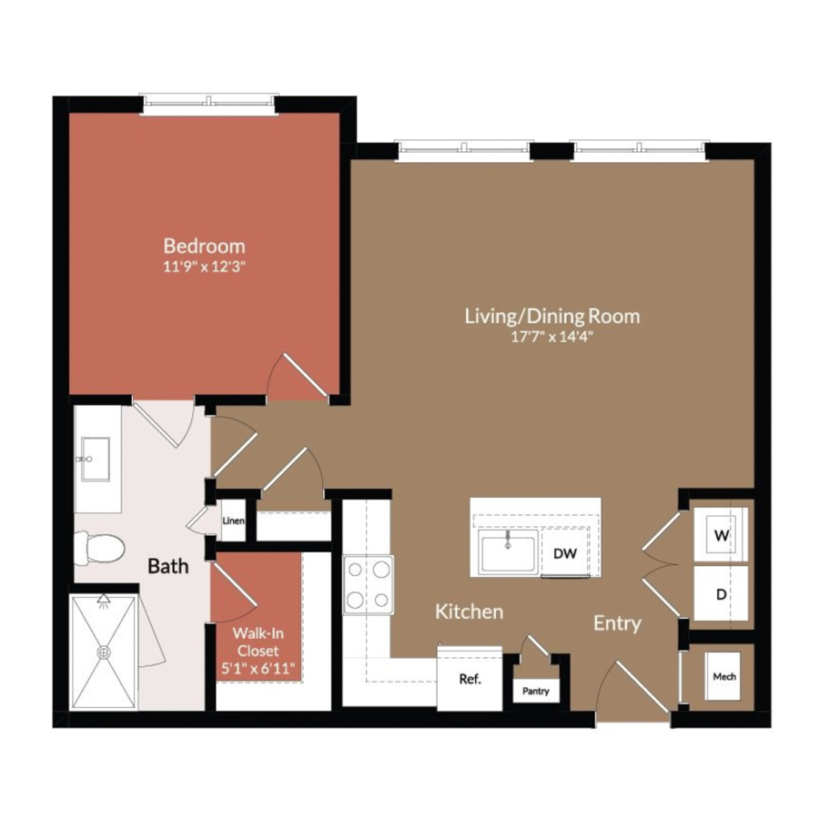 A1 Shower floorplan layout