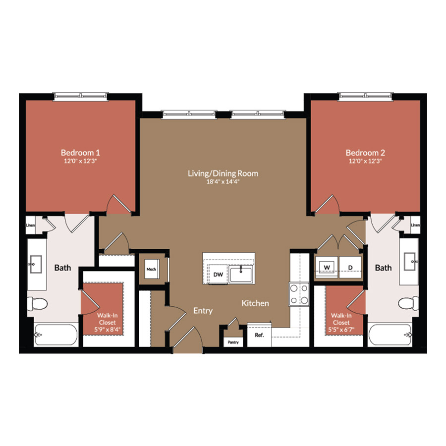 B2 floorplan layout