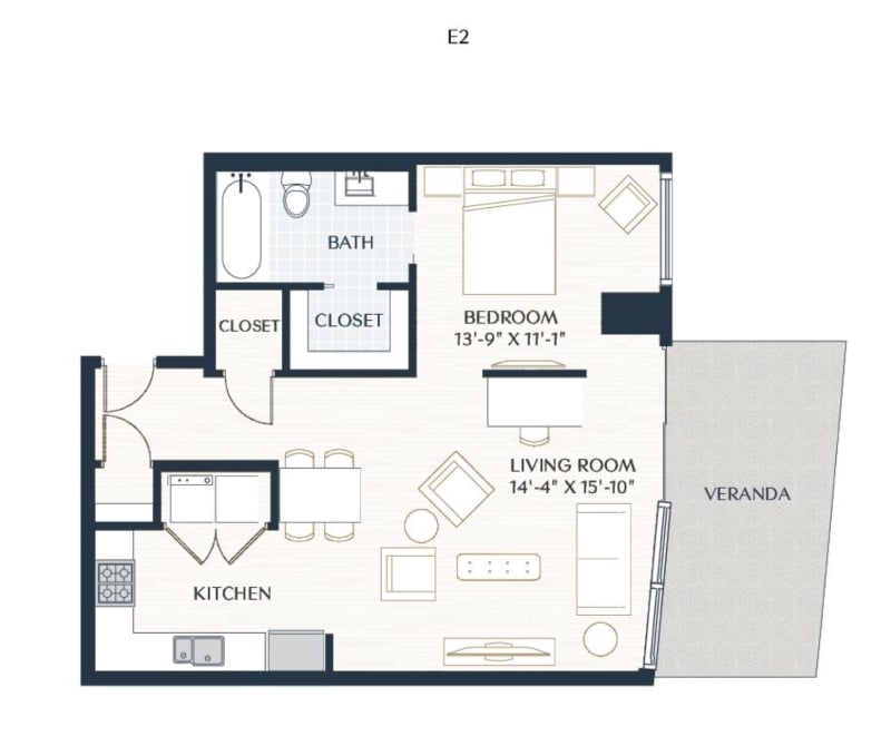 E2 floorplan layout