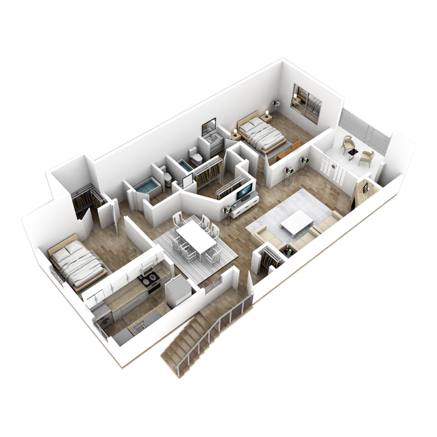 B3 floorplan layout