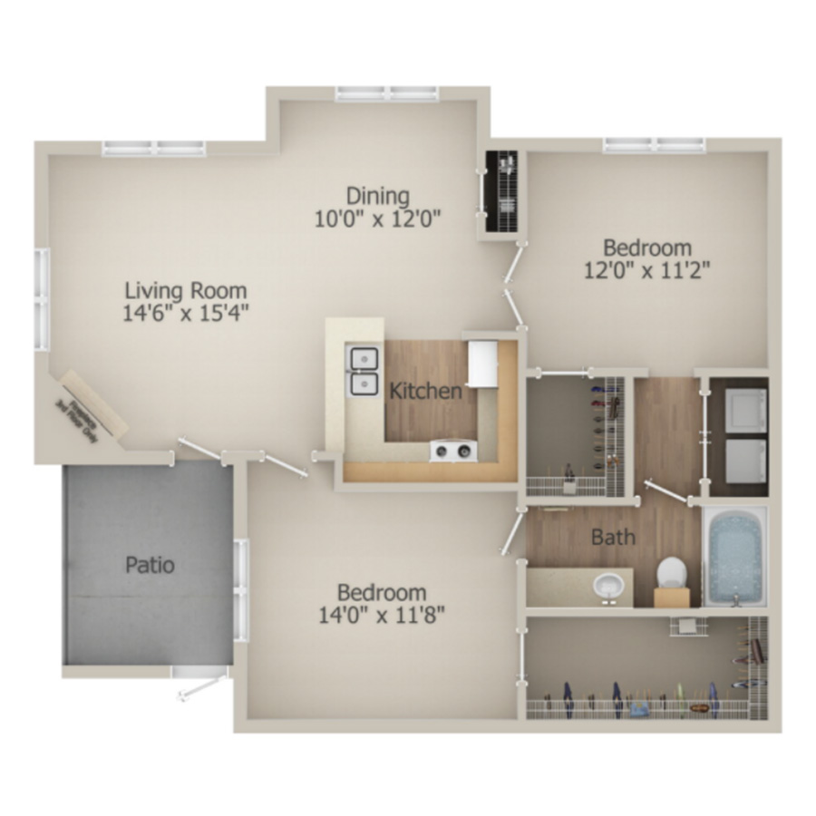 C floorplan layout