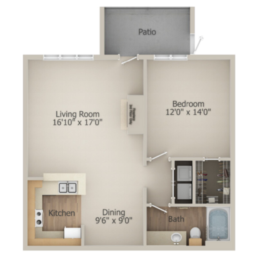 B floorplan layout