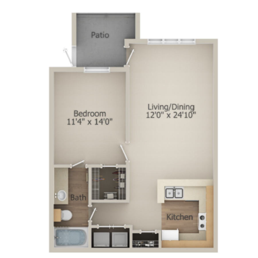 A floorplan layout