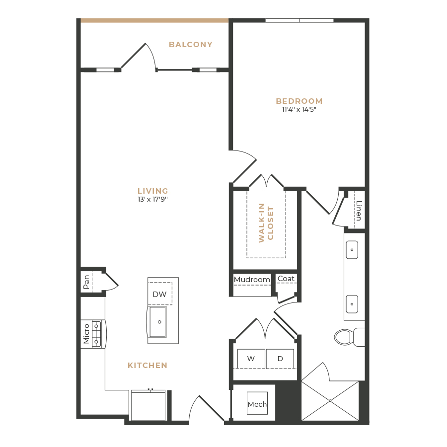 A14 floorplan layout