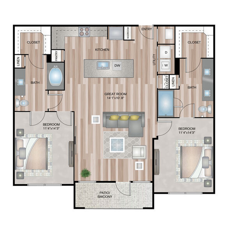 B2 floorplan layout