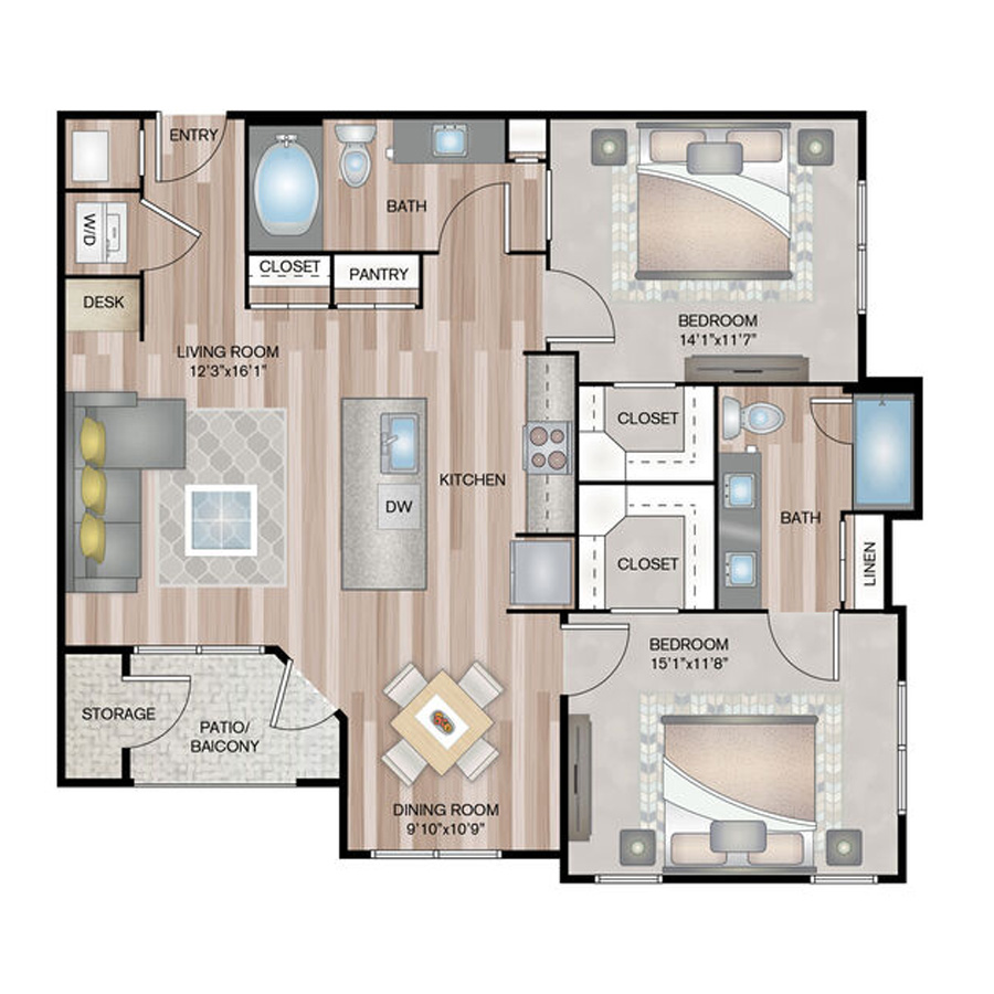 B1 floorplan layout