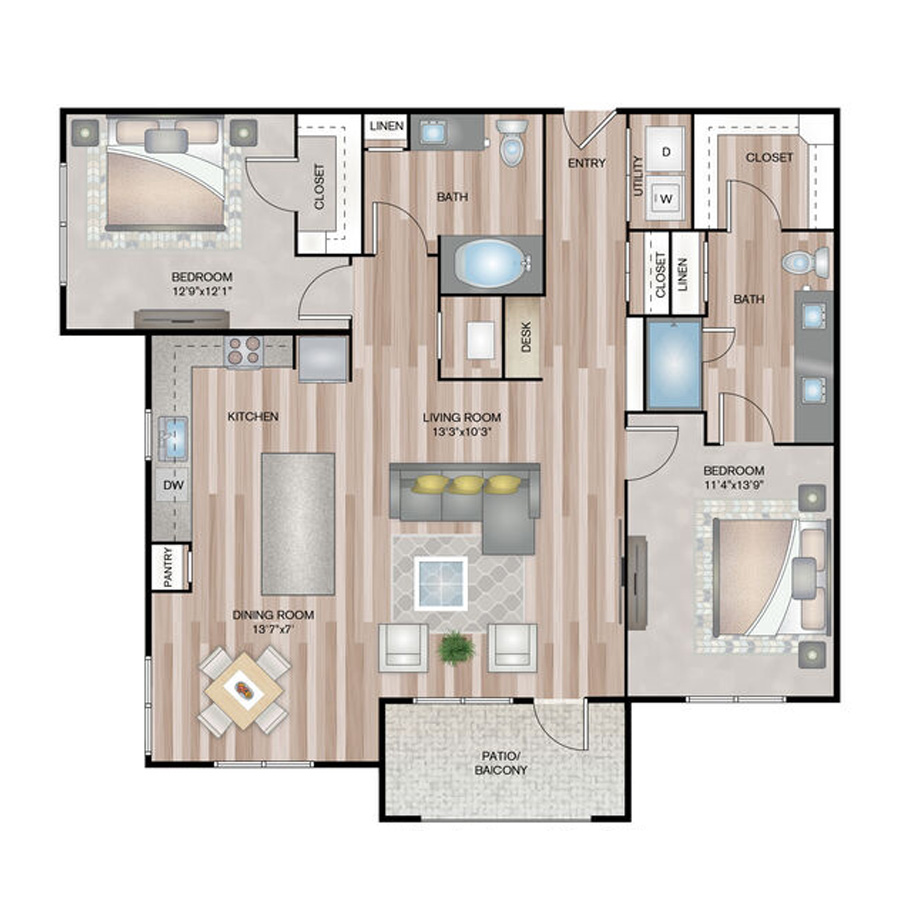 B3 floorplan layout