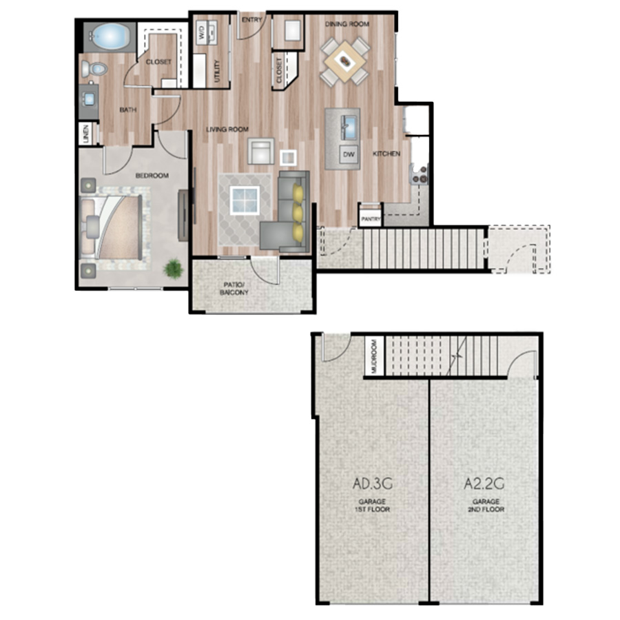 A2.3G floorplan layout