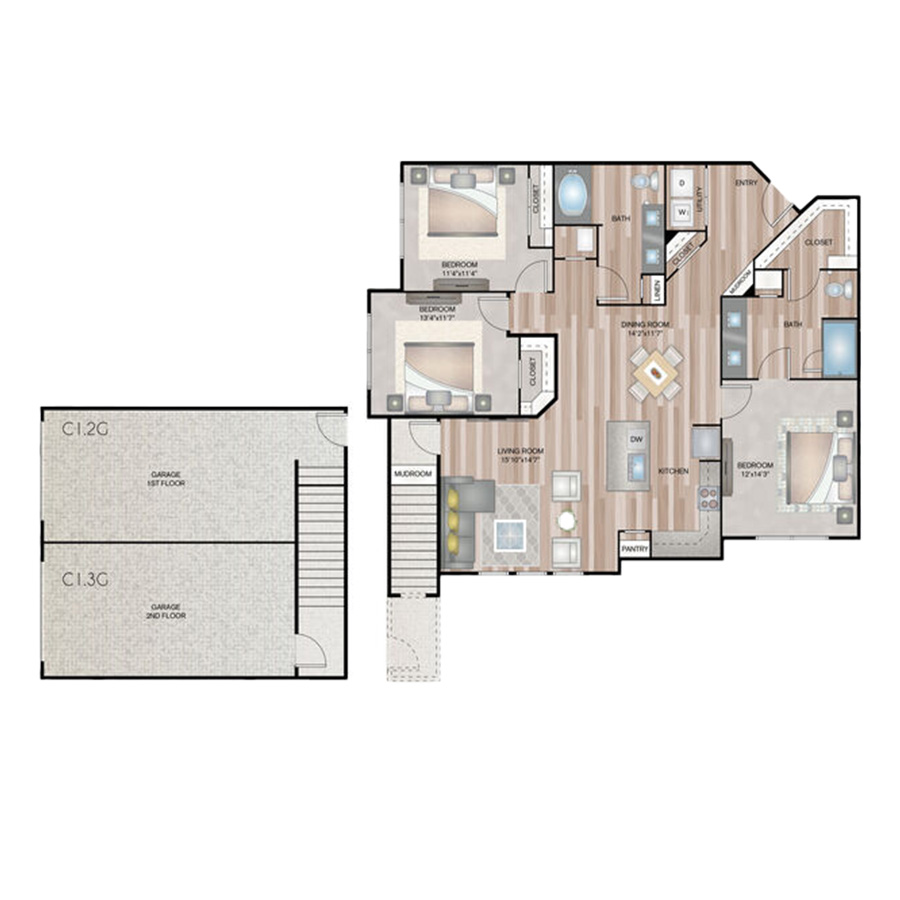 C1.3G floorplan layout