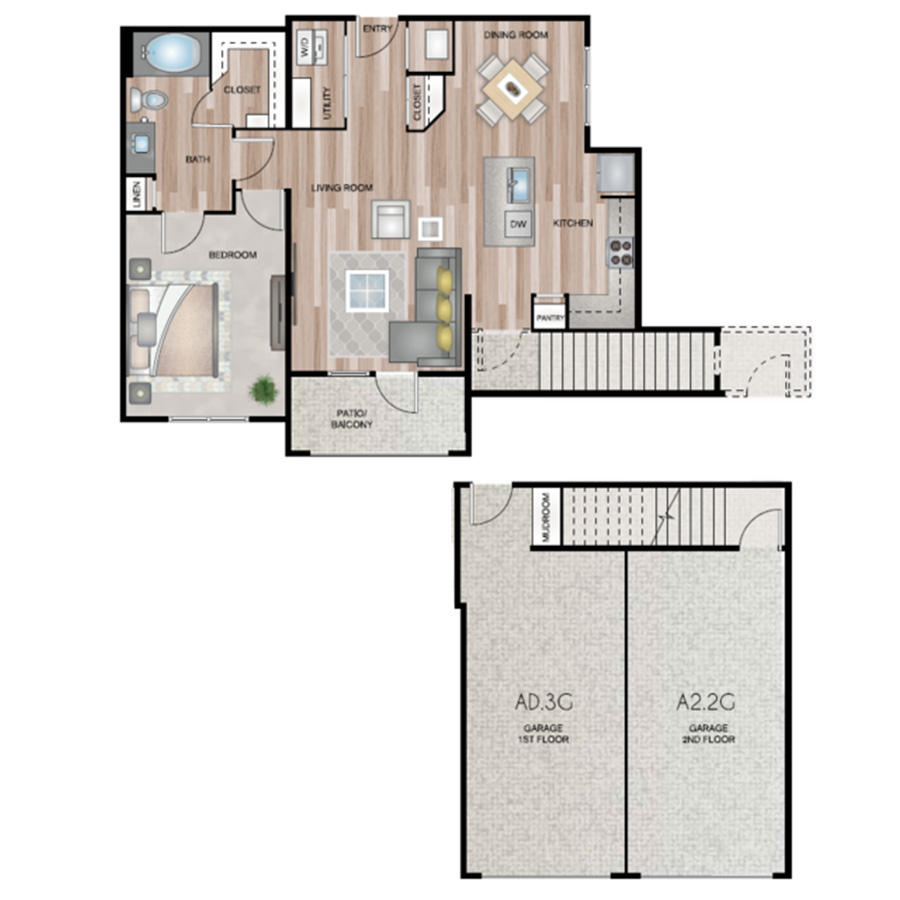 A2.2G floorplan layout