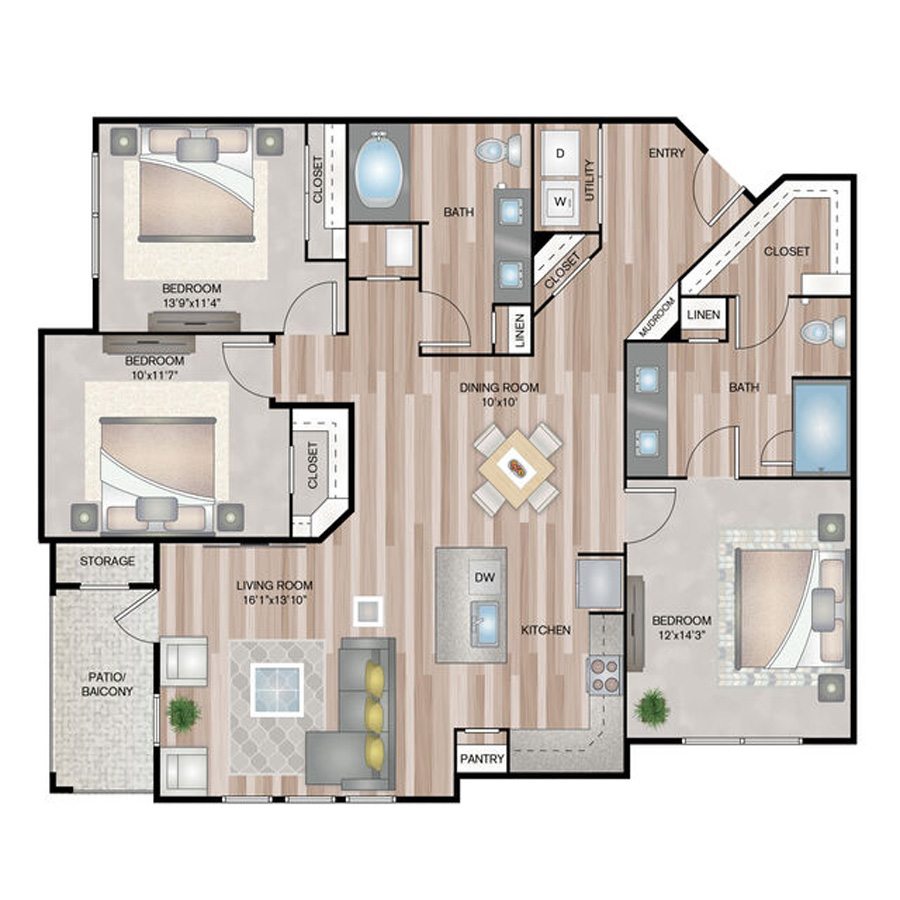 C1 floorplan layout