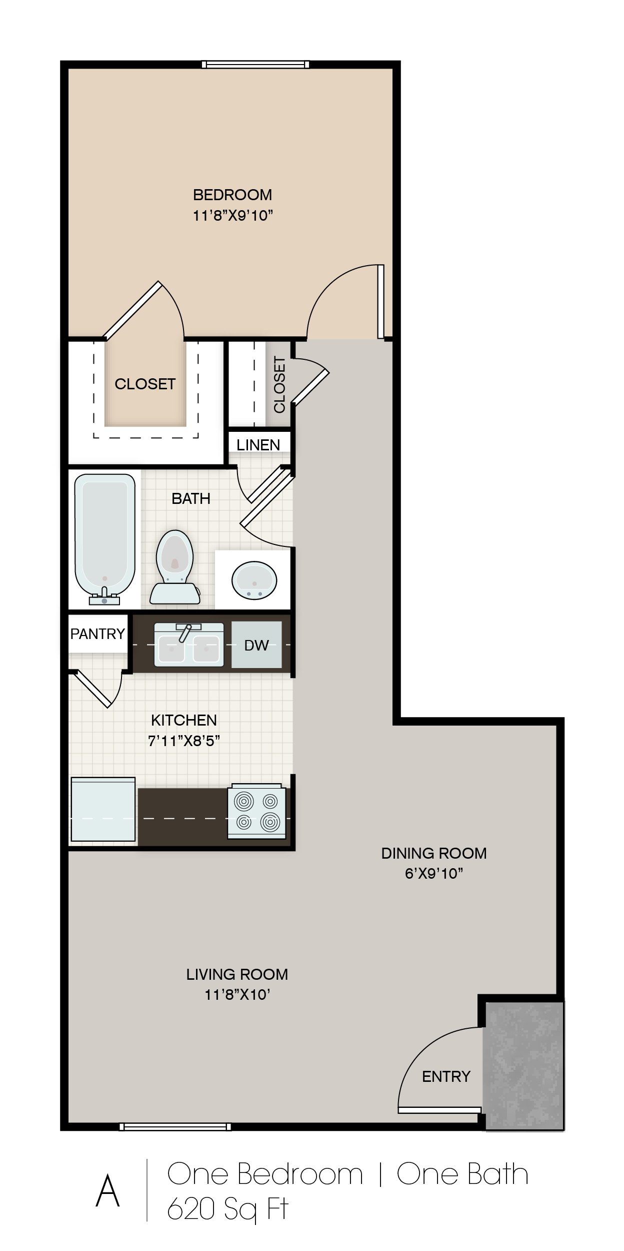A1-D floorplan layout