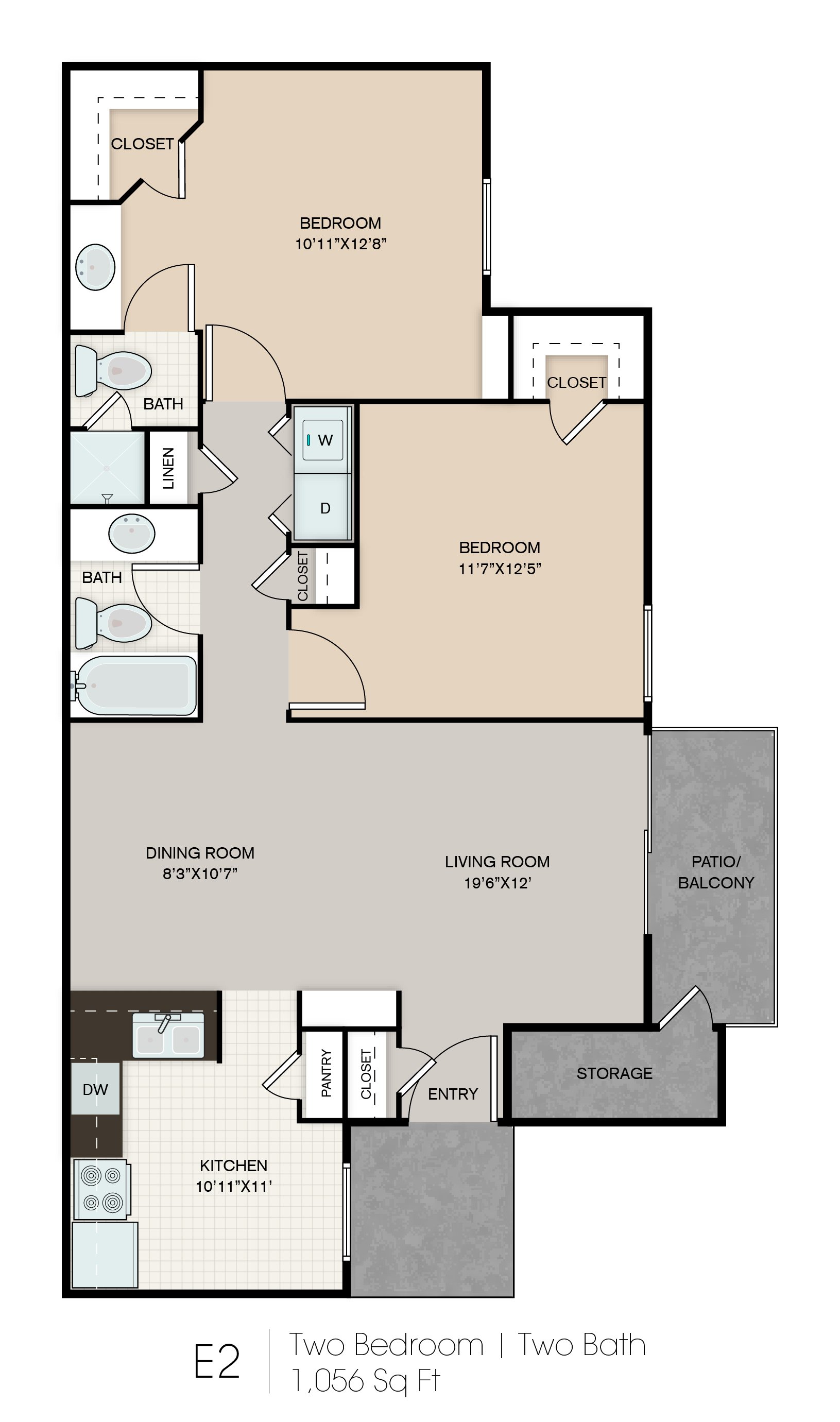 B4-P floorplan layout