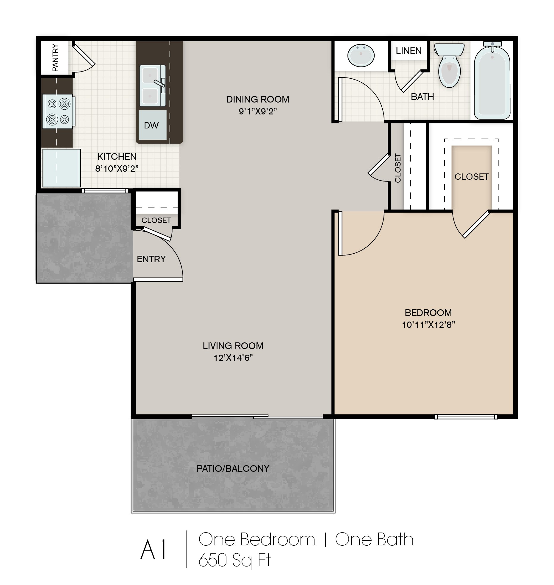 A2-P floorplan layout