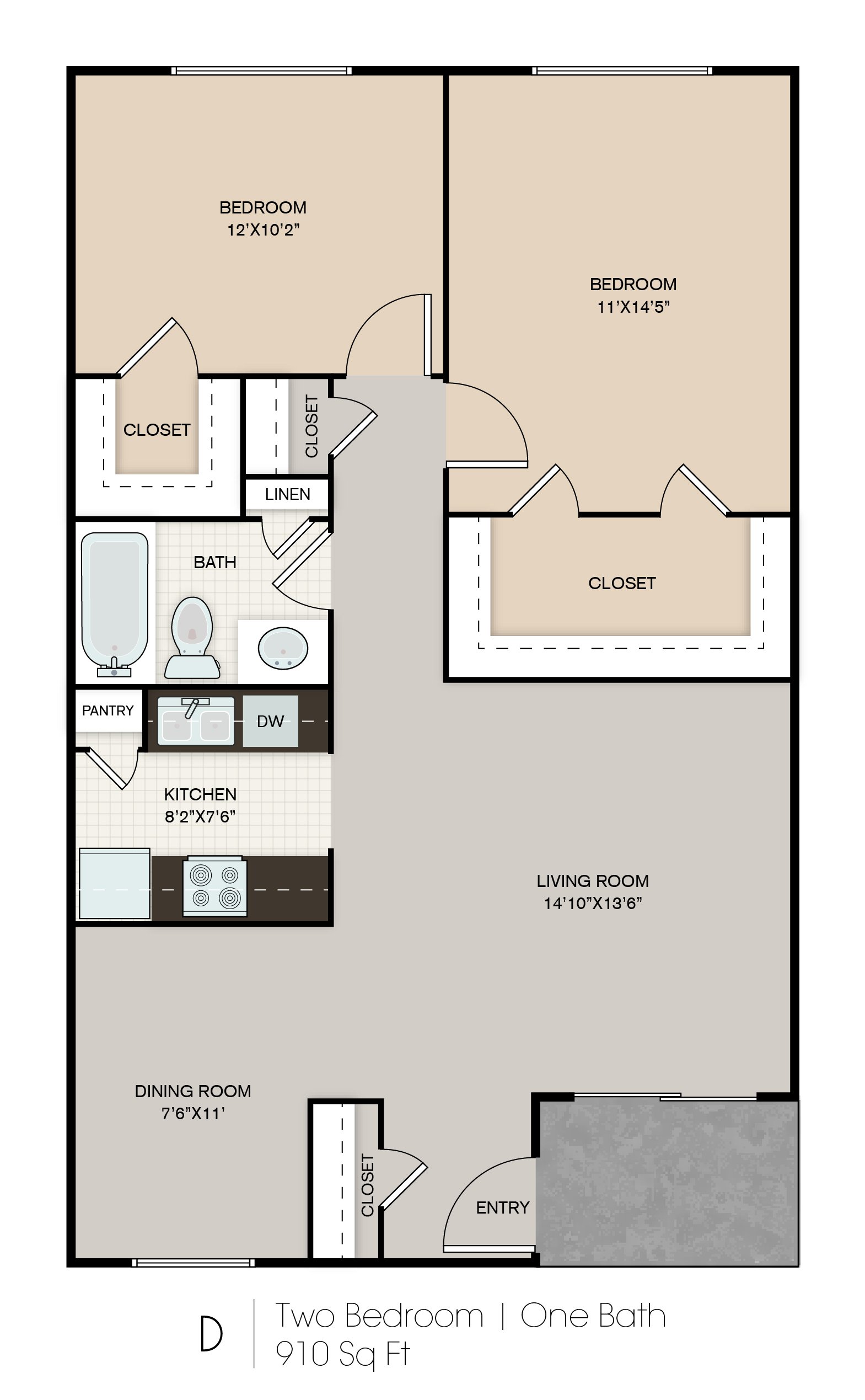 B2-D floorplan layout