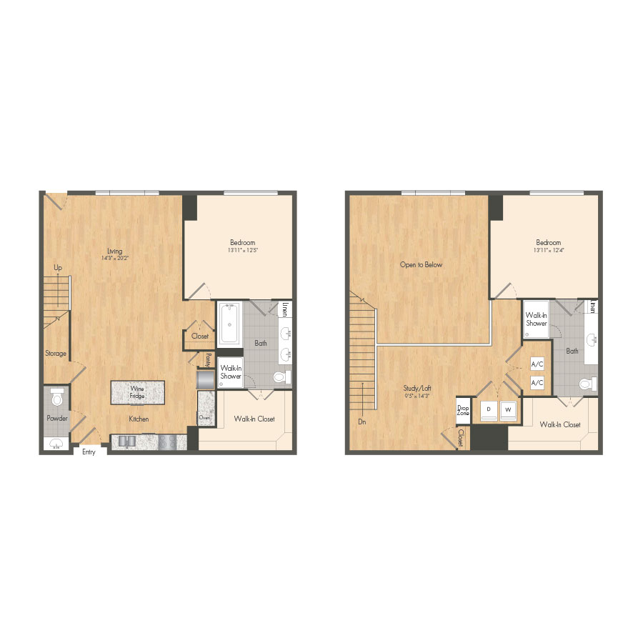 TH1 floorplan layout