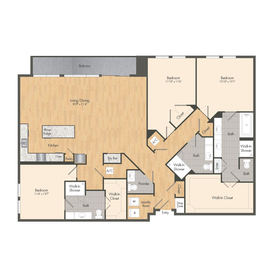 C1 floorplan layout