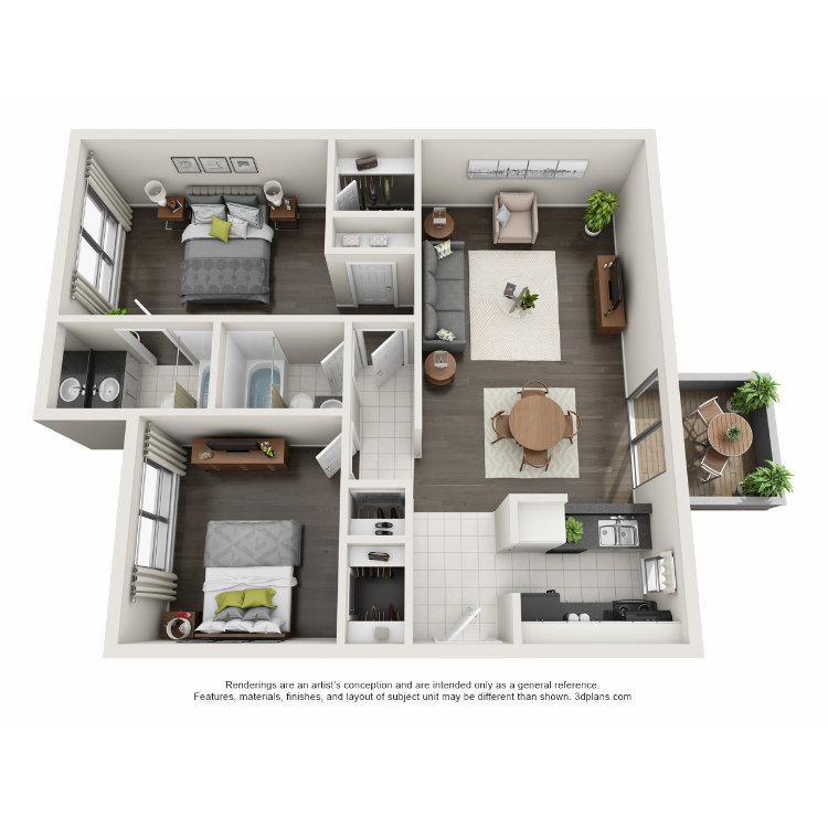 B floorplan layout