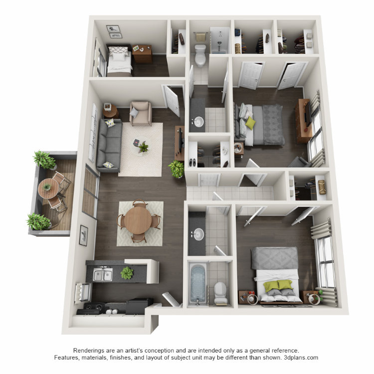 C floorplan layout