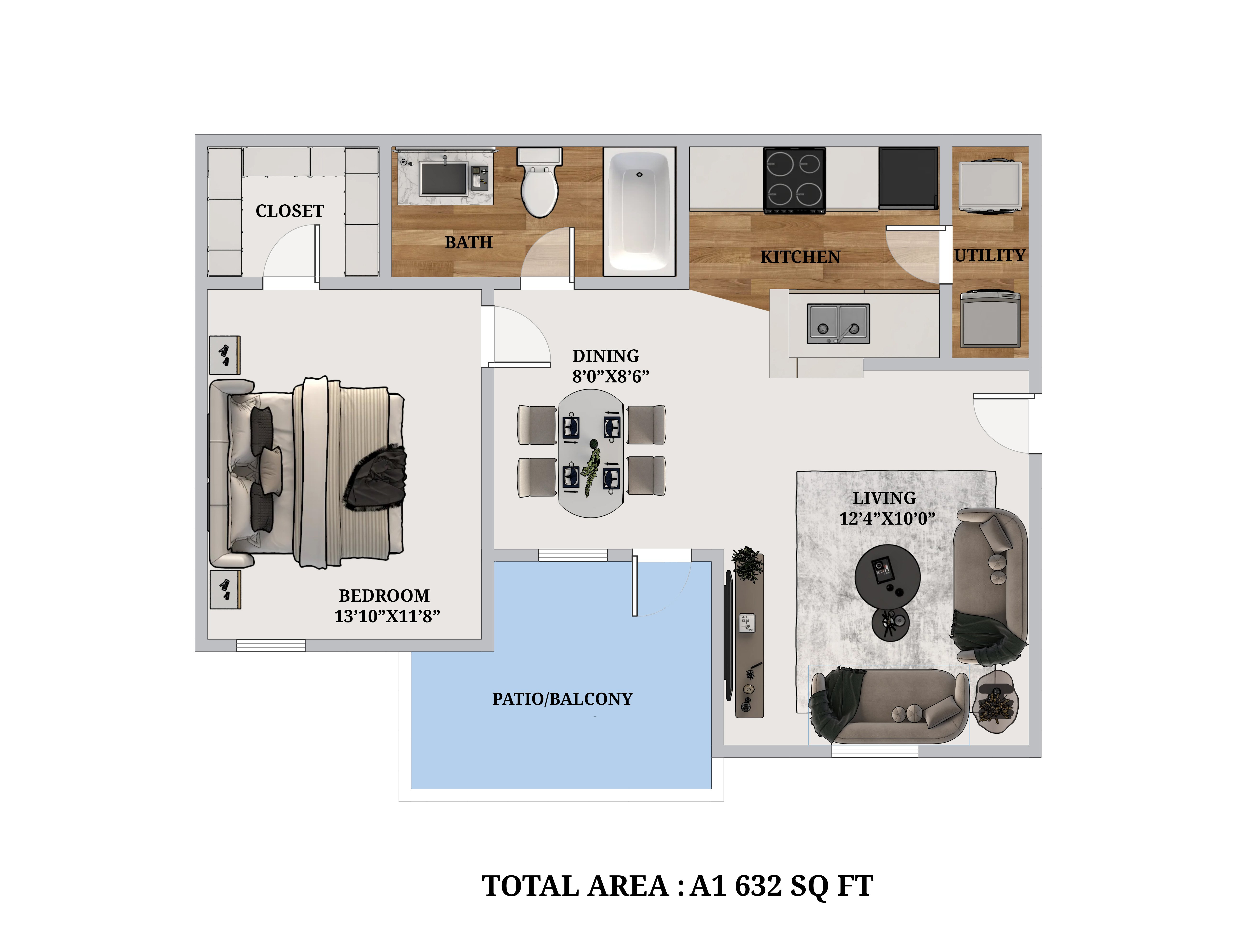A1 floorplan layout