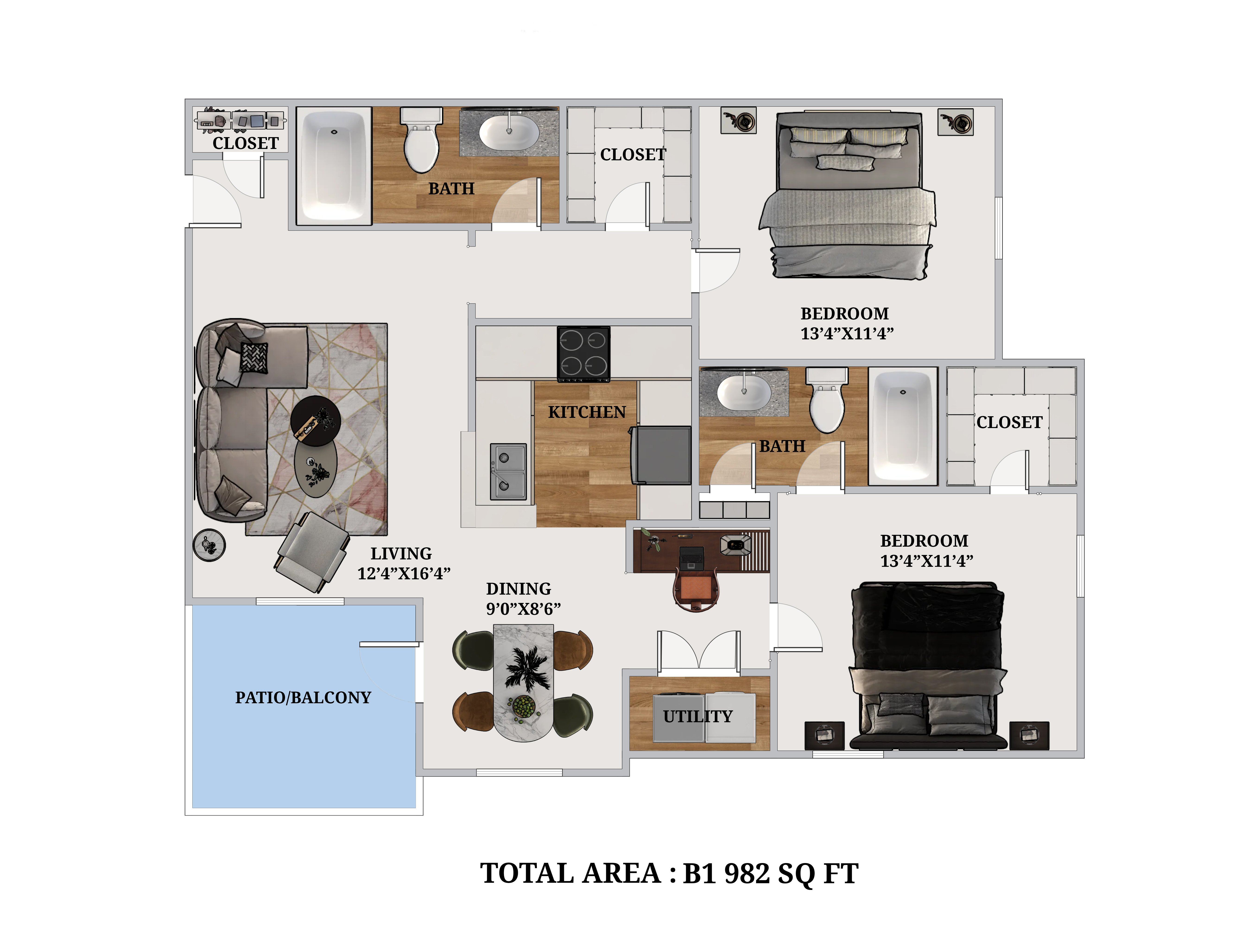 B1 floorplan layout