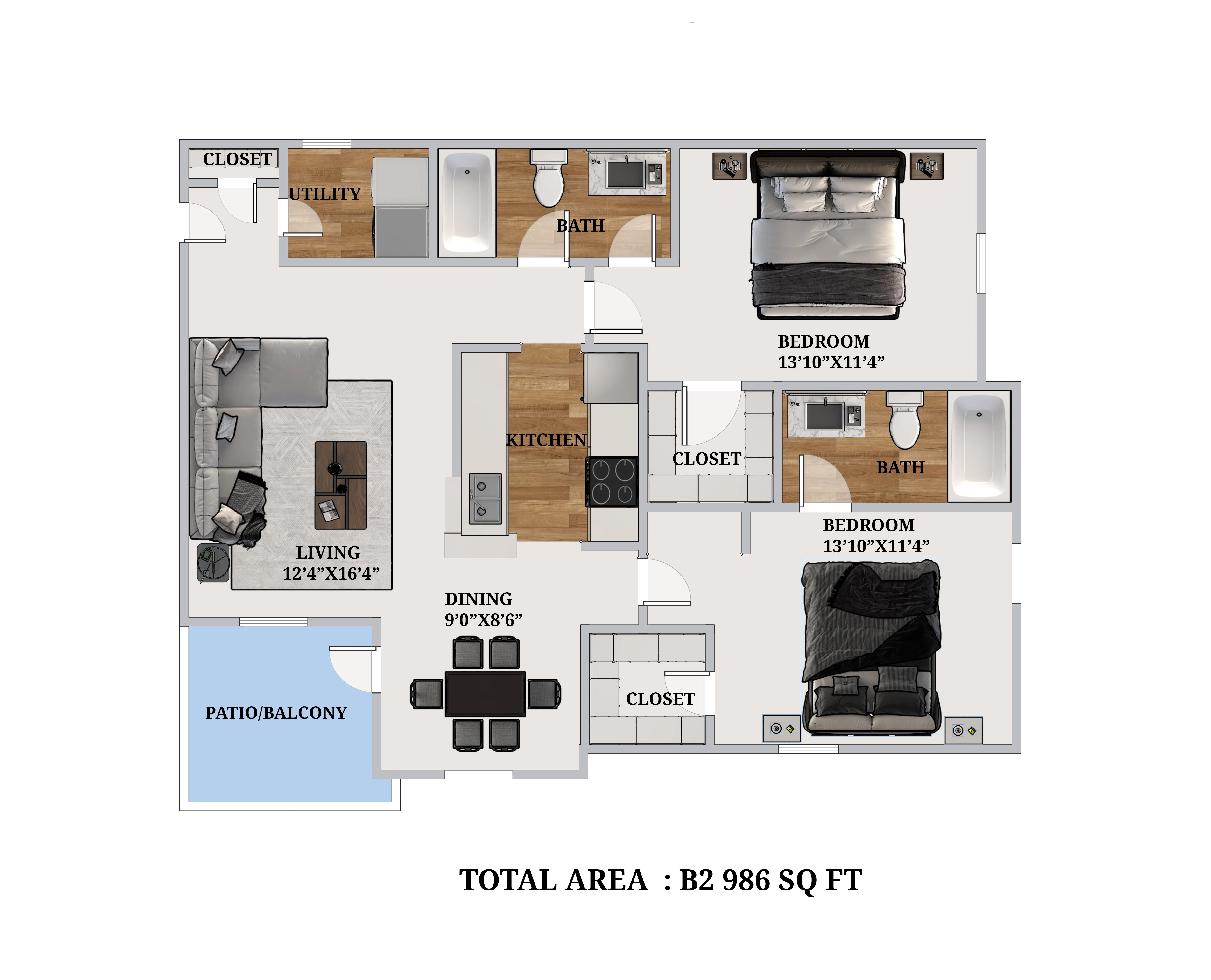 B2 floorplan layout