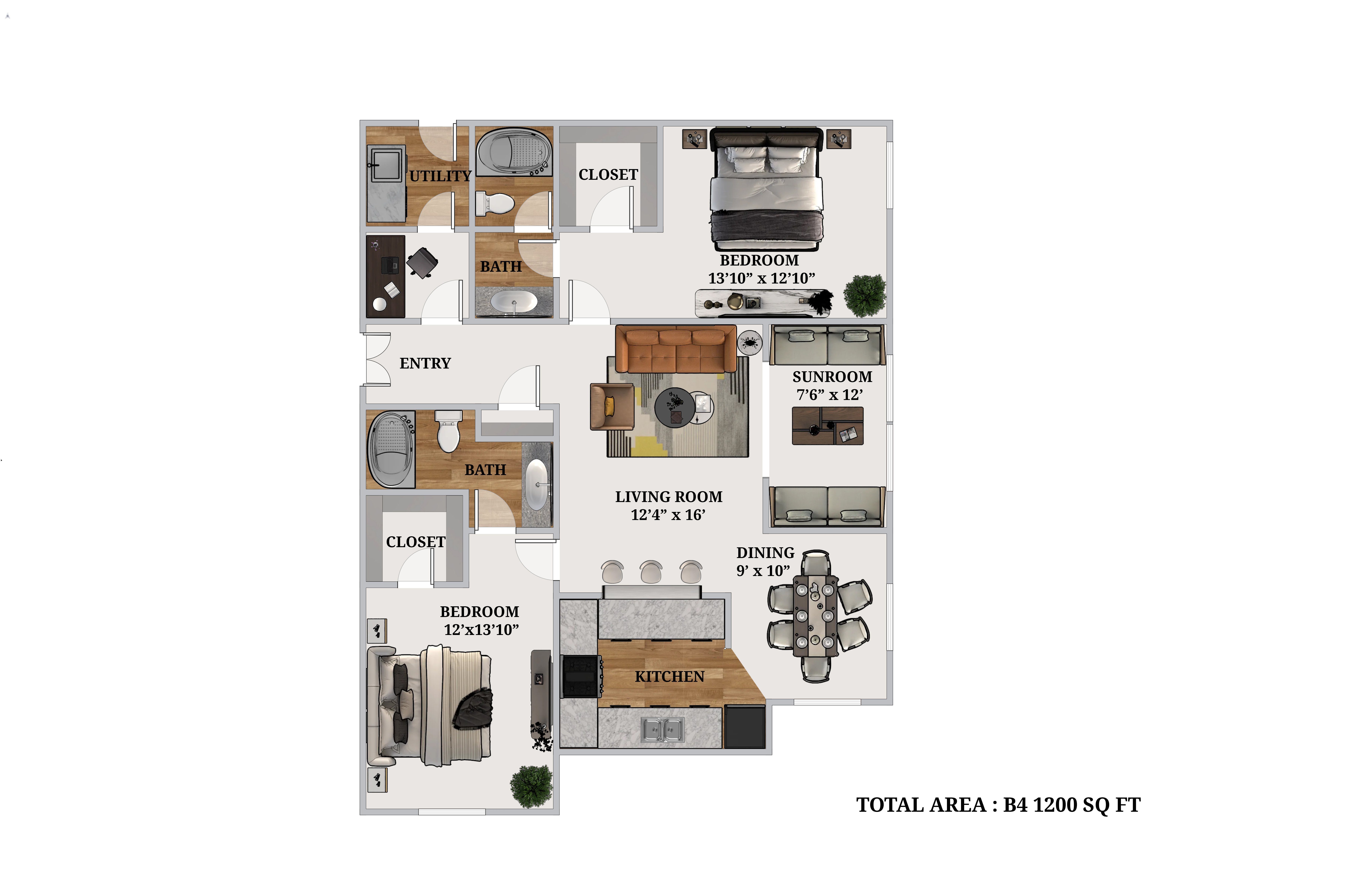 B4 floorplan layout
