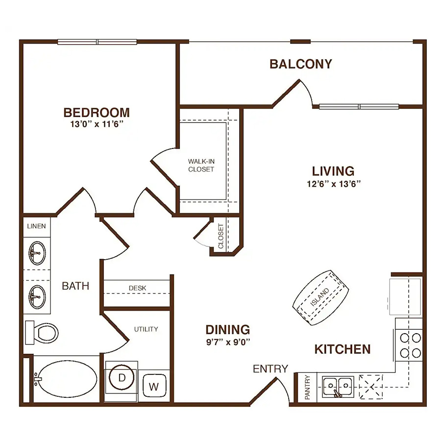 The Chadwick floorplan layout