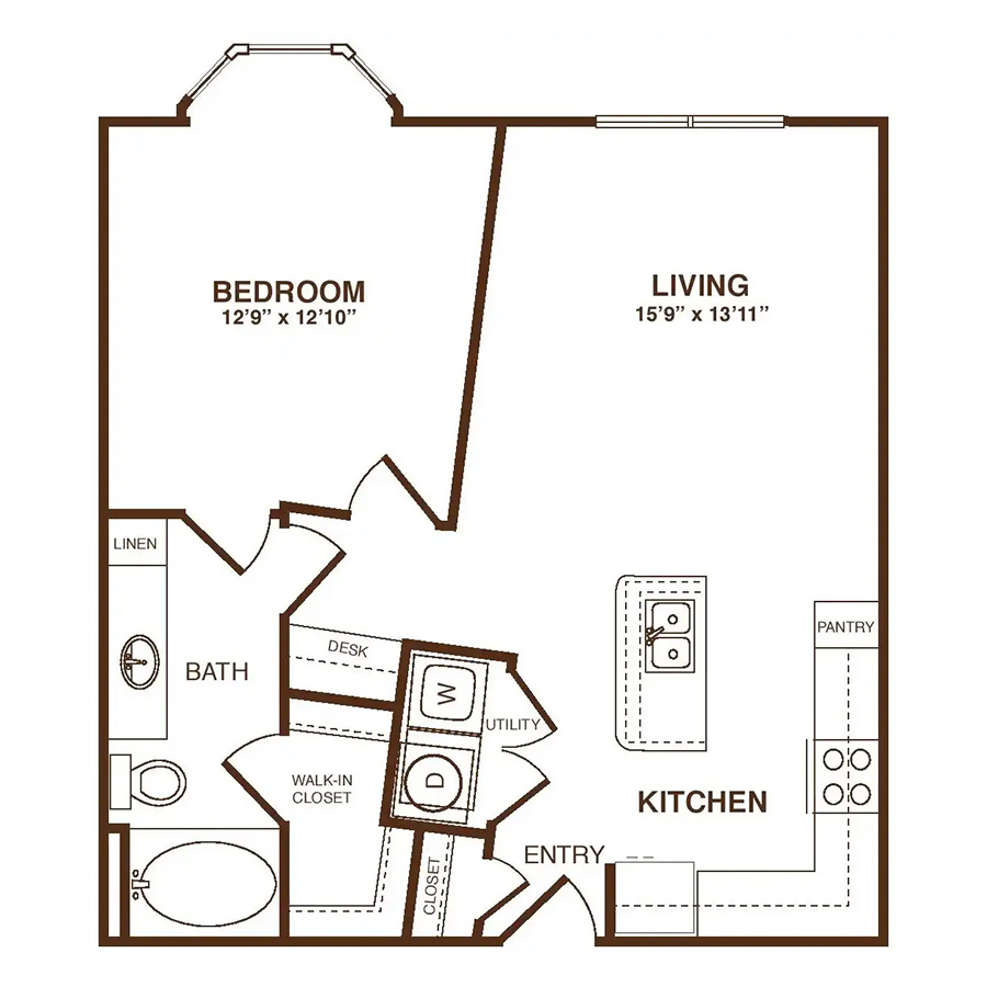 The Meridian floorplan layout