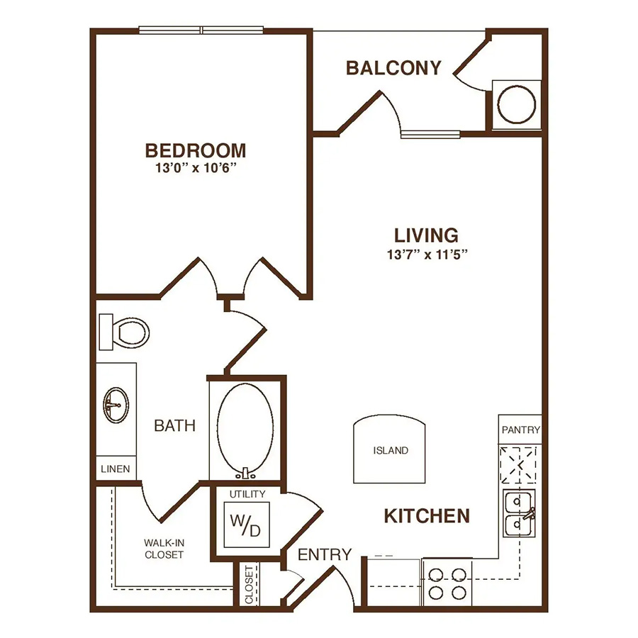 The Remington floorplan layout