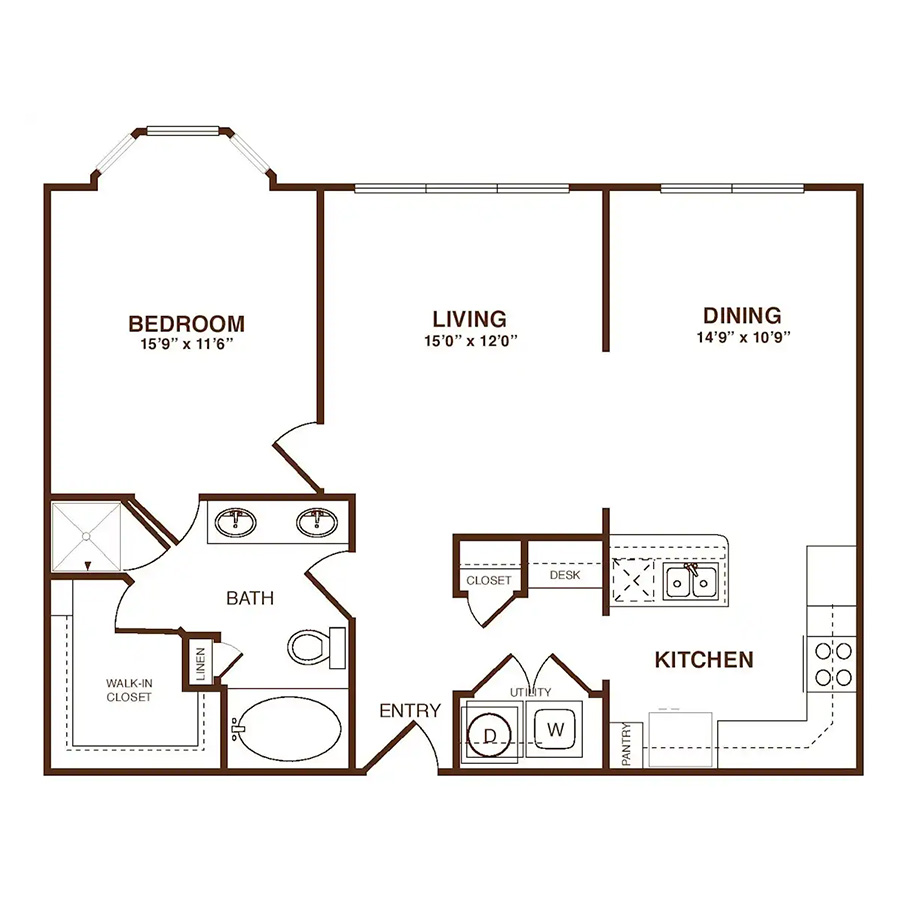 The Dover floorplan layout