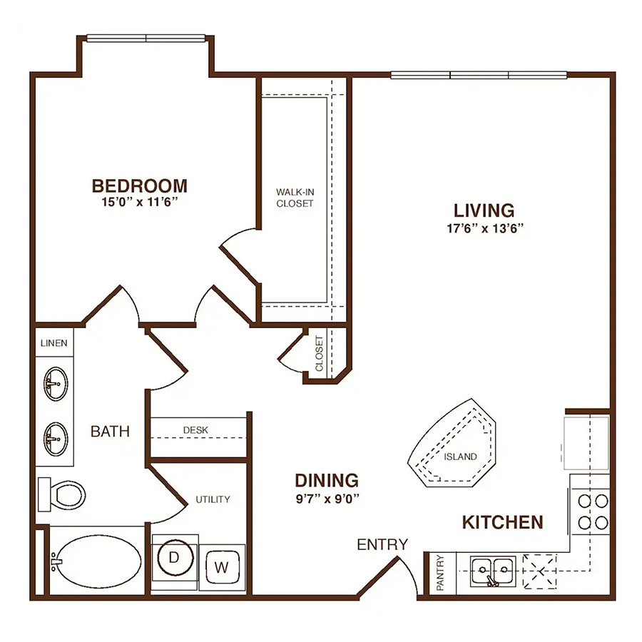 The Bristol floorplan layout