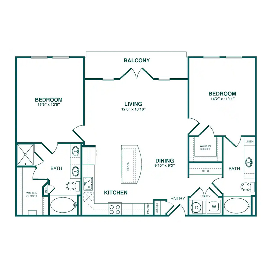 The Yorkshire floorplan layout
