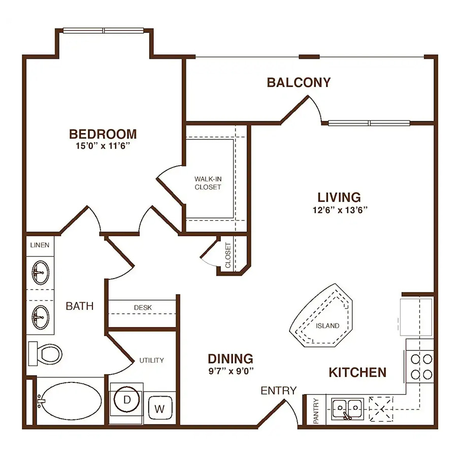 The Excelsior floorplan layout