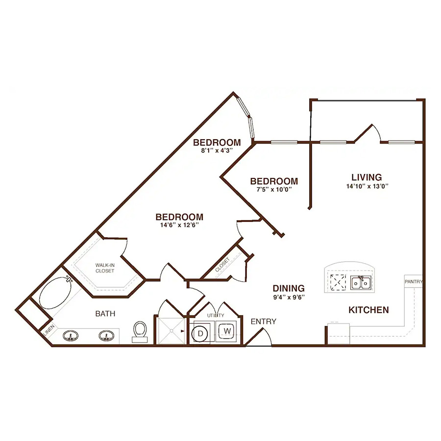 The Essex floorplan layout