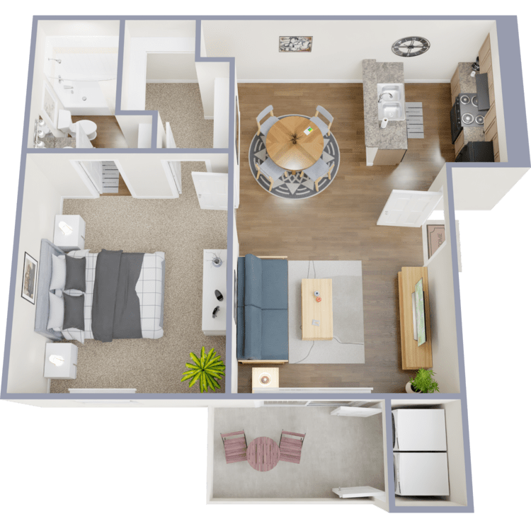 A floorplan layout