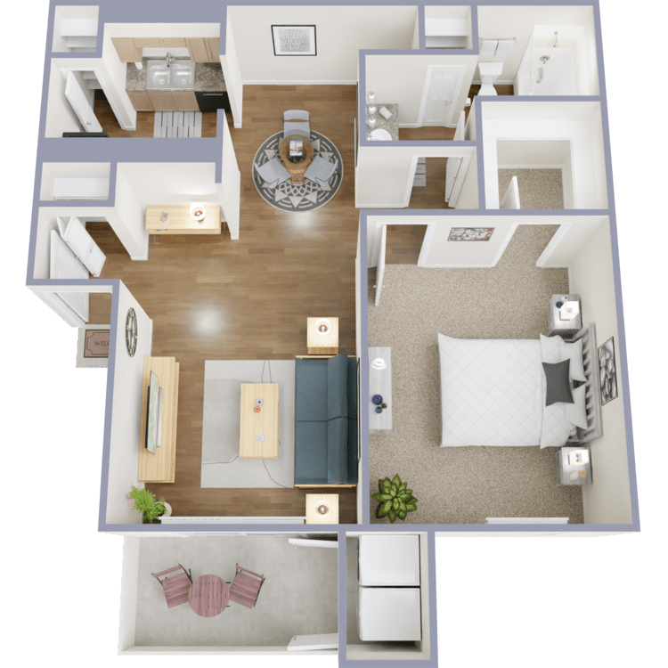 B floorplan layout