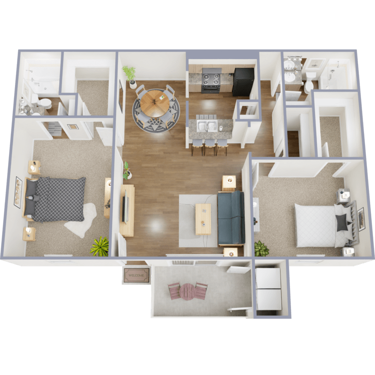 F floorplan layout