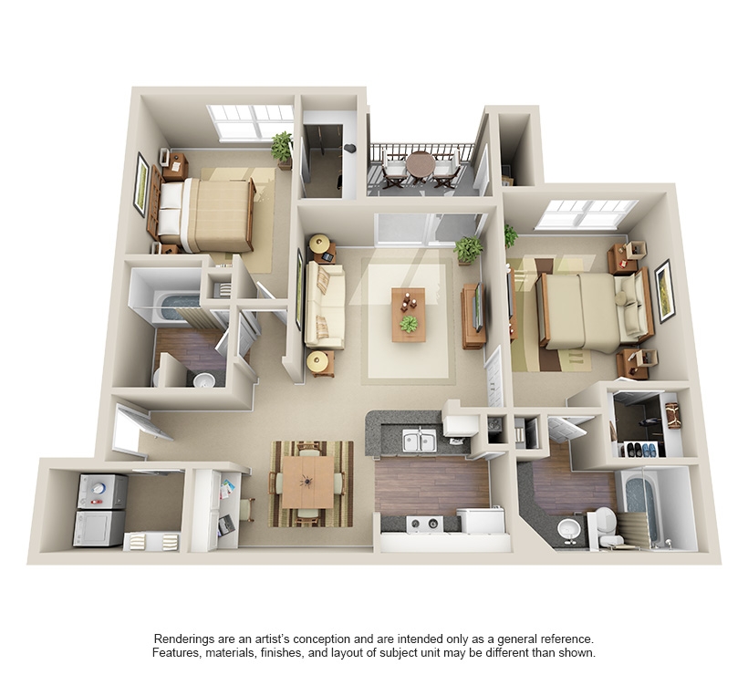 Oak Park	 floorplan layout