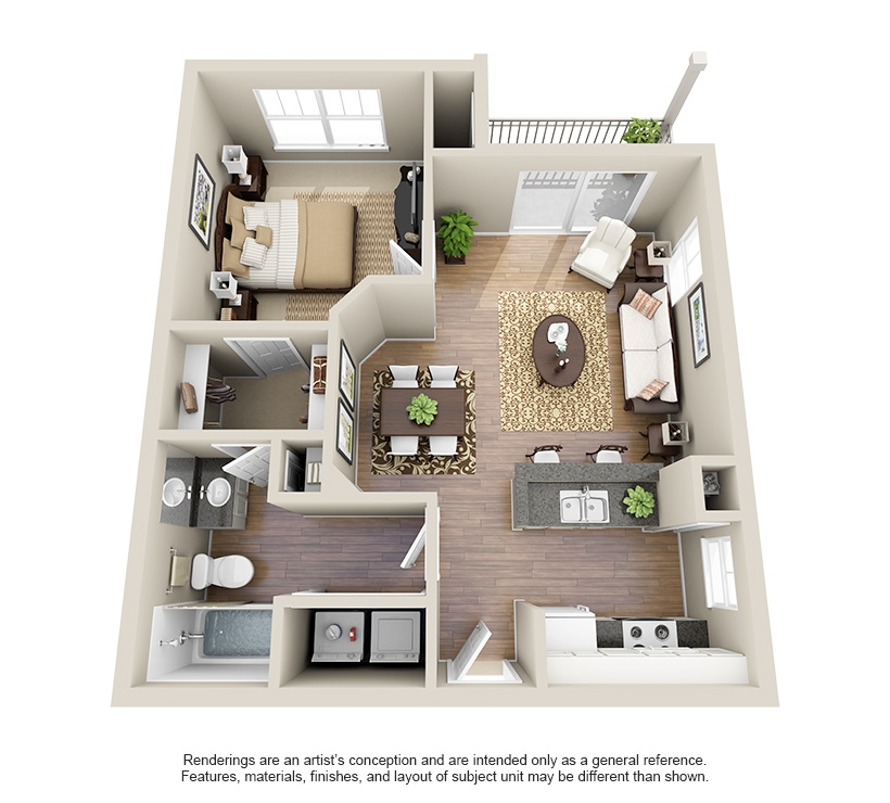 Falling Water	 floorplan layout