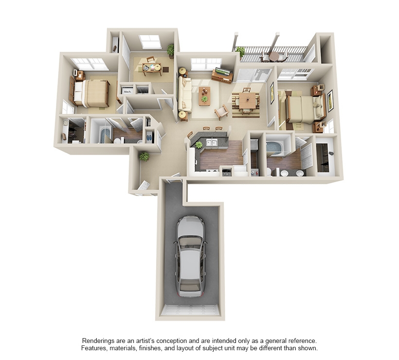 Talesian floorplan layout