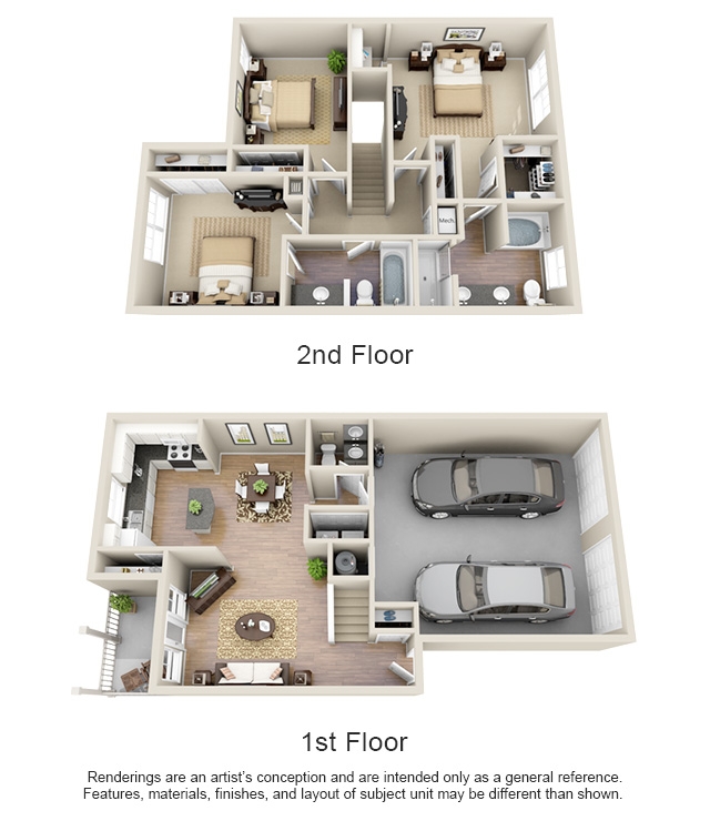 Usonian floorplan layout