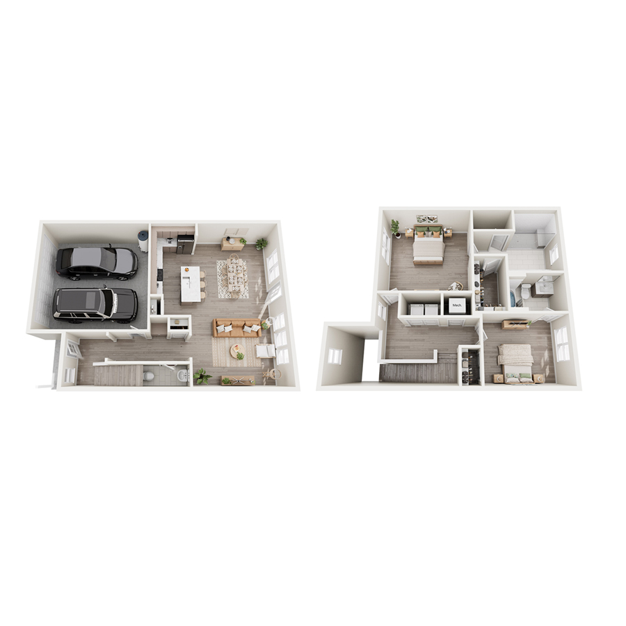 Sparrow floorplan layout