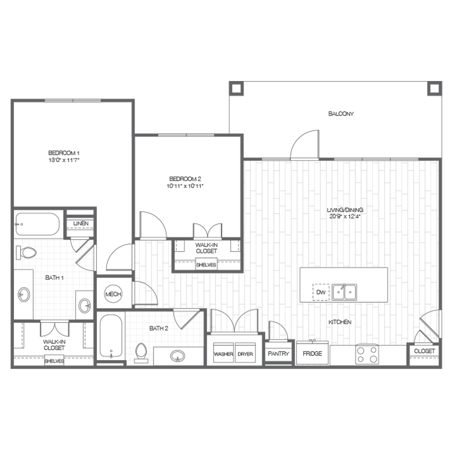B3-E floorplan layout