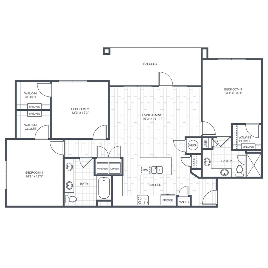 C1 floorplan layout