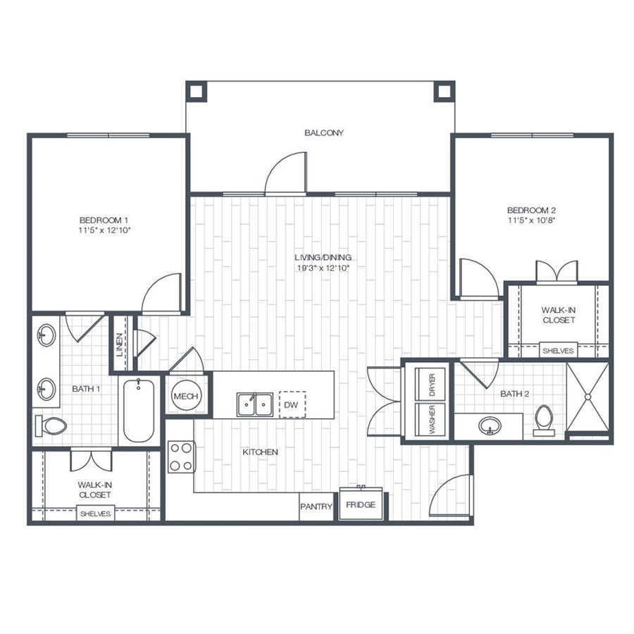 B2 floorplan layout