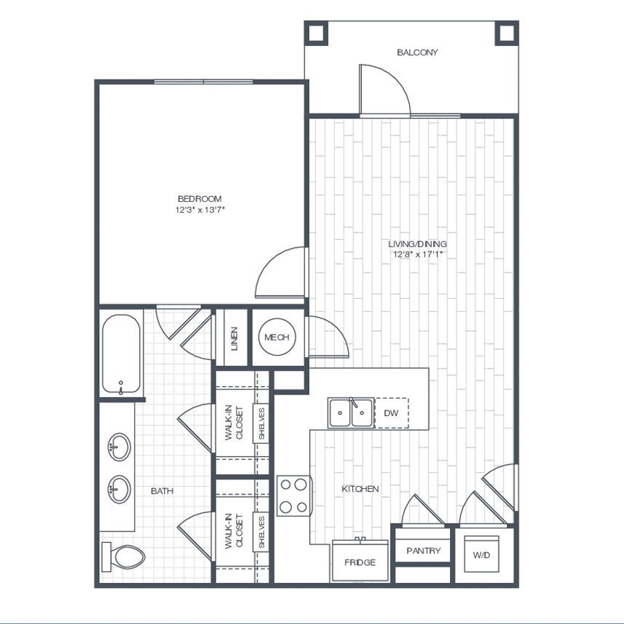 A1-HC floorplan layout